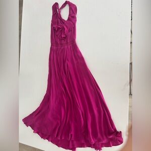 Haute Hippie Fuchsia Silk Dress